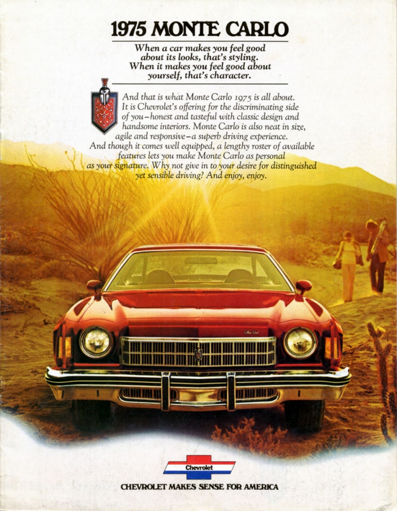 1975 Chevrolet Monte Carlo Brochure Page 1